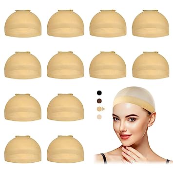 Photo 1 of 12 pcs stocking/wig caps in beige