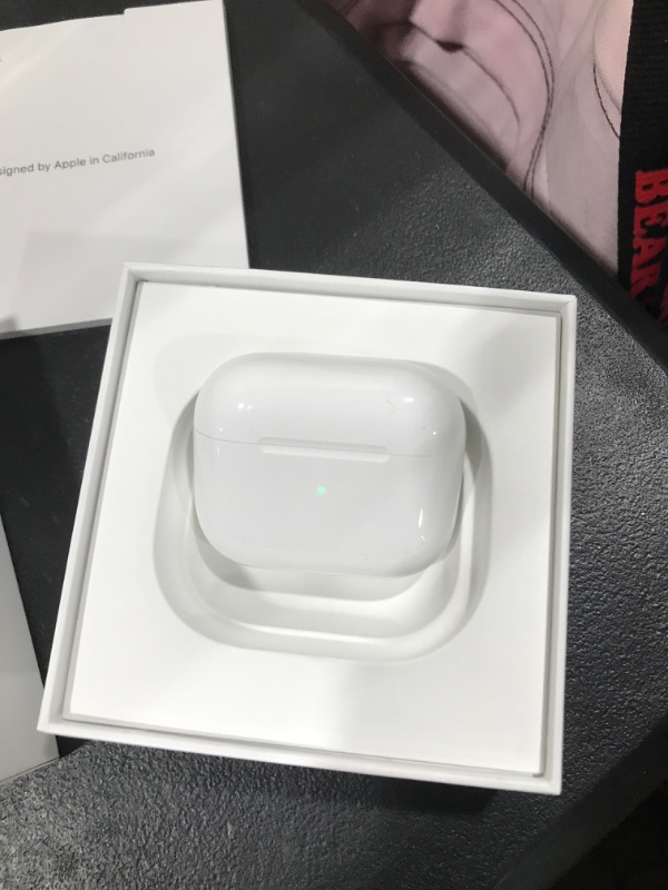 Photo 3 of Apple AirPods (3rd Generation) Wireless Earbuds with MagSafe Charging Case. Spatial Audio, Sweat and Water Resistant, Up to 30 Hours of Battery Life. Bluetooth Headphones for iPhone