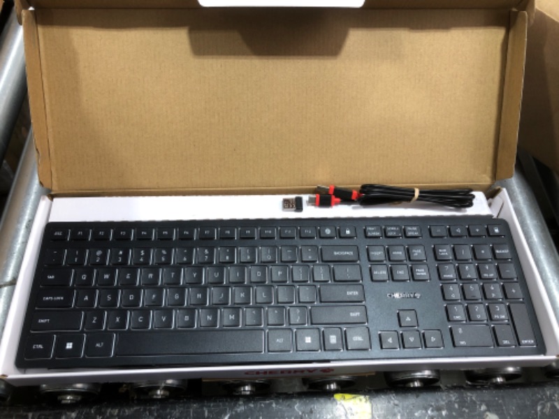 Photo 3 of Cherry KW 9100 Slim Wireless Keyboard Rechargeable with SX Scissor Mechanism, Silent keystroke Quiet Typing with Thin Design 