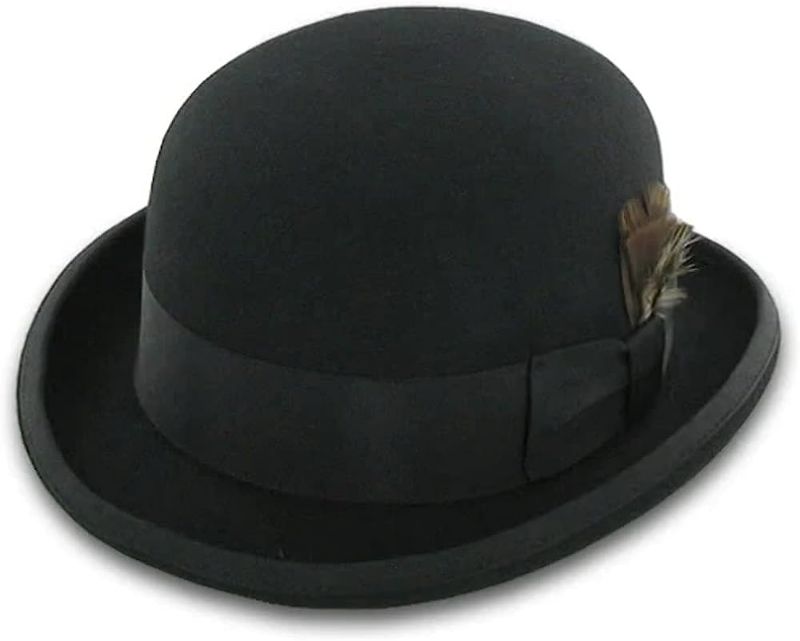 Photo 1 of Belfry Bowler Derby 100% Pure Wool Theater Quality Hat in Black