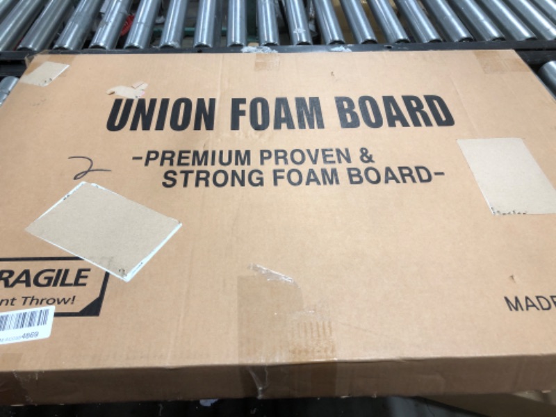 Photo 3 of Union Strong Foam Board 24X36 3/16" 10-Pack : Matte Finish High-Density Professional Use, Suitable for Presentations, Signboards, Arts and Crafts, Framing, Display (White, 24 x 36 x 3/16") White 24 x 36 x 3/16"