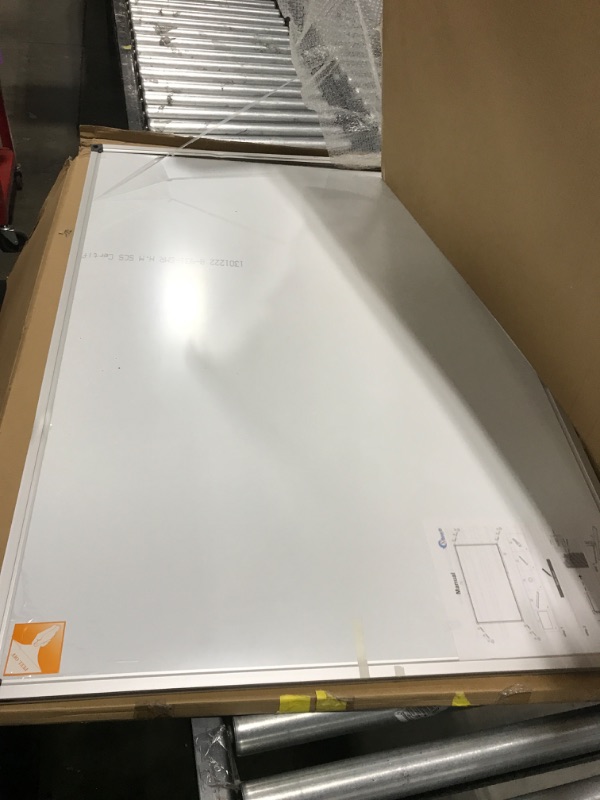 Photo 2 of XBoard Porcelain Magnetic Dry Erase Board, 48 x 36 Inch, Aluminum Frame, Office Whiteboard with Removable Marker Tray 48" x 36" Porcelain