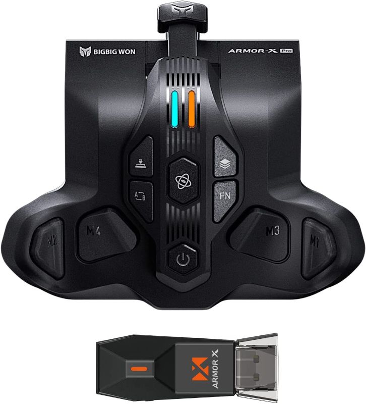 Photo 1 of  BIGBIG WON Strike Pack, Paddles for Xbox Series X|S Controller Playing on Xbox Series X|S/Xbox One/Switch/Win, Controller Paddle 6-Axis Gyro Motion Aim|Turbo|Macro Back Button Attachment(Armor-X Pro)
