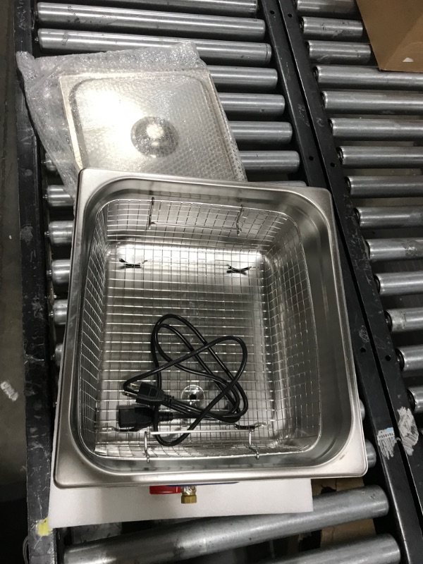 Photo 1 of CREWORKS Ultrasonic Cleaner with Heater and Timer, 360W Professional Ultrasonic Cleaning Machine, 4 gal Stainless Steel Sonic Cavitation Machine with Knobs for Cleaning Jewelry Watch Glasses and More