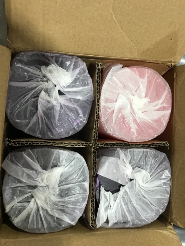 Photo 2 of 3×4 Inch Advent Pillar Candles, 3 Purple and 1 Pink Seasonal Celebration Candles for Advent Wreath and Christmas Decorations, Long-Lasting Slow-Burning Dripless Candle