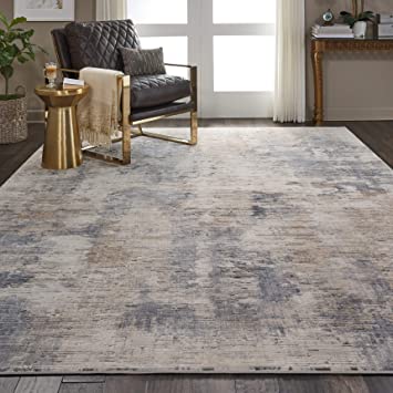 Photo 1 of  Rustic Textures Rustic Beige/Grey 5'3" x 7'3" Area -Rug, Easy -Cleaning, Non Shedding, Bed Room, Living Room, Dining Room, Kitchen (5x7)

