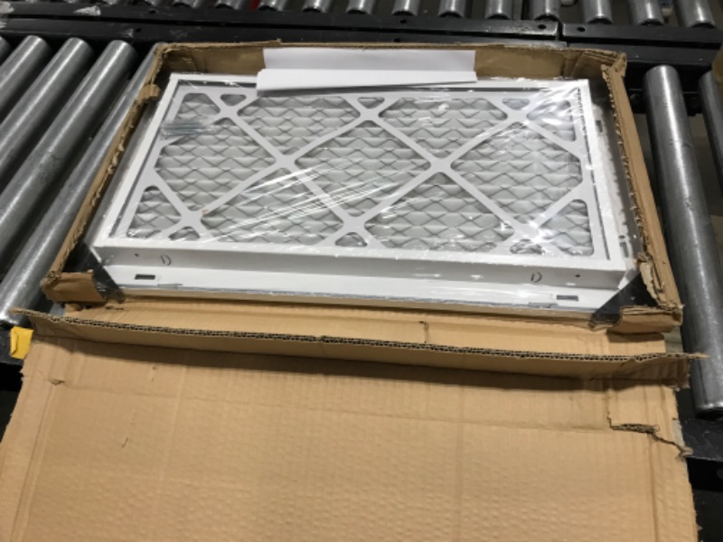 Photo 2 of 22"W x 12"H [Duct Opening Measurements] Steel Return Air Filter Grille (HD Series) Removable Door | for 1-inch Filters, Vent Cover Grill, White, Outer Dimensions: 24 5/8"W X 14 5/8"H for 22x12 Opening Duct Opening Size: 22"x12"