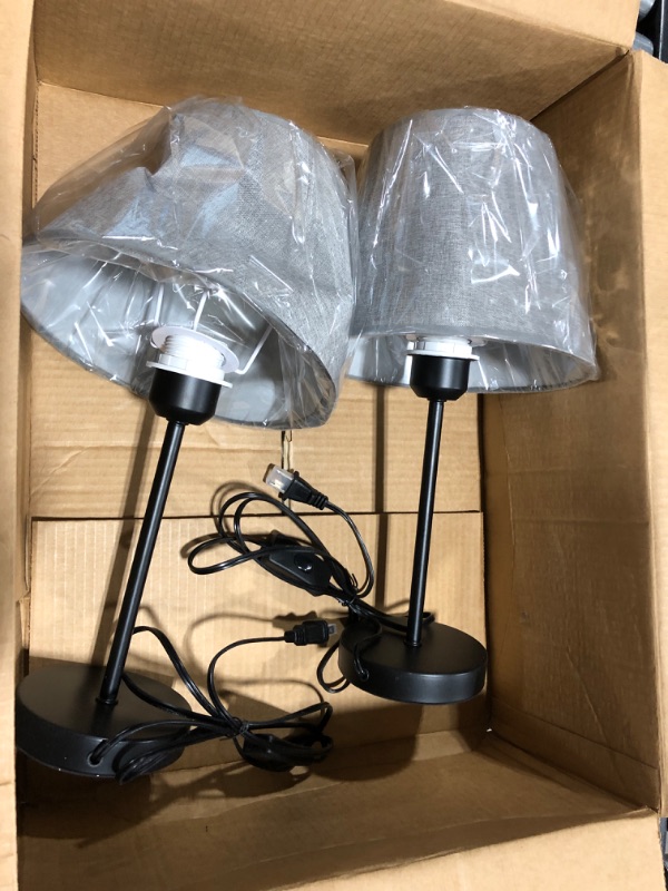 Photo 1 of 2 PIECE-NIGHT STAND LAMPS -NO BULBS LENGTH SIZE-17 " 