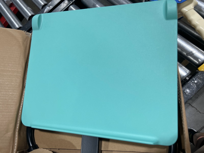 Photo 2 of TEAL -STAND 
SIZE OF DESK-17"X14"
LENGTH OF STAND -23.1-28.6 INCHES