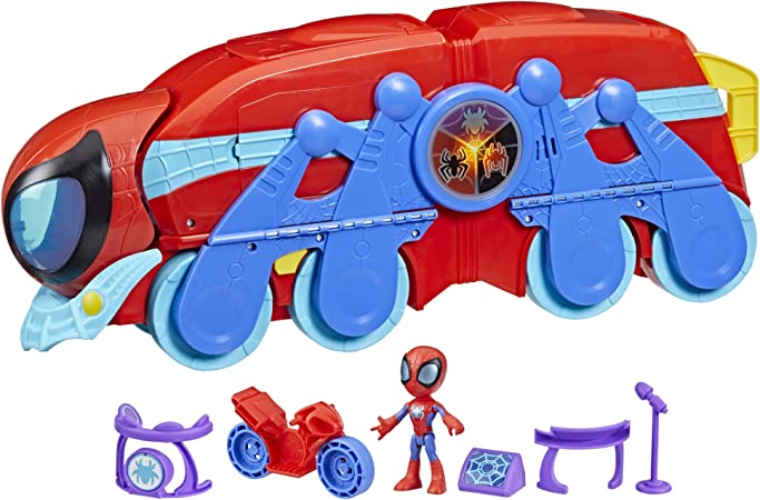 Photo 1 of 
Marvel Spidey and His Amazing Friends Spider Crawl-R 2-in-1 Headquarters Playset, Preschool Toy with 2 Modes, Lights, Sounds, 3 Years and Up, 2 Feet Tall
