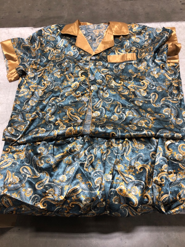 Photo 1 of 2 PIECE SILK PAJAMAS SIZE XXL