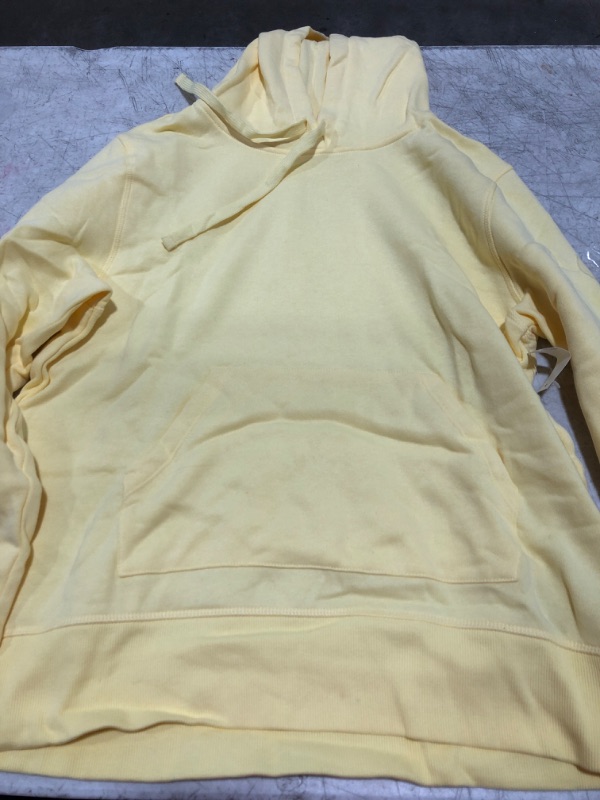 Photo 2 of Amazon Essentials Women's French Terry Fleece Pullover Hoodie (Available in Plus Size) Medium Light Yellow