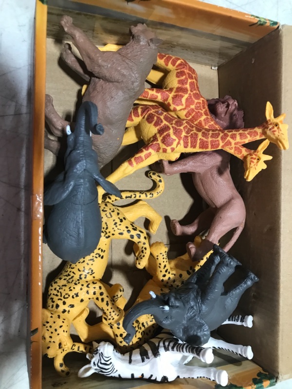 Photo 3 of Animals Figures Toys, Realistic Jumbo Wild Zoo Animals