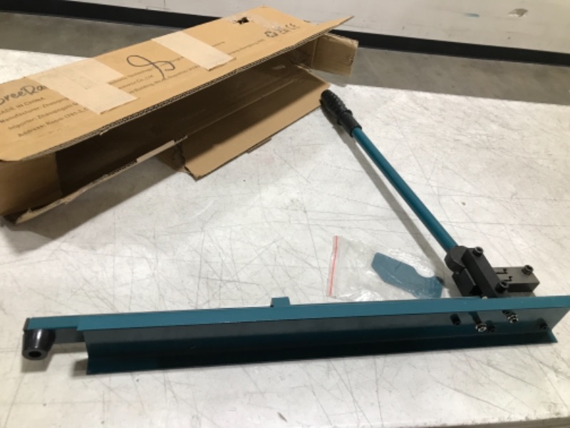 Photo 2 of BreeRainz Din Rail Cutter, Double Groove Rail Cutter Tool w/Dual Scale Measuring Ruler, for 1.4 Inch Iron Aluminum Rails