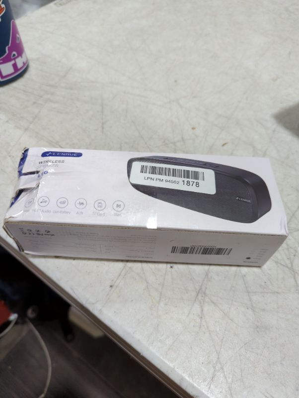 Photo 1 of LENRUE Bluetooth Speaker, Wireless Portable Speaker with Loud Stereo Sound, Rich Bass, 12-Hour Playtime, Built-in Mic. Perfect for iPhone, Samsung and More Black