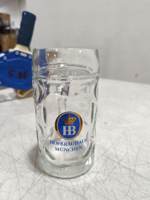 Photo 2 of 1 X 0.5 Liter HB Hofbrauhaus Munchen Dimpled Glass Beer Stein