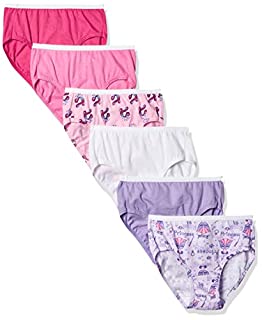 Photo 1 of Hanes Girls' Toddler 6-Pack Brief, Assorted, 2-3