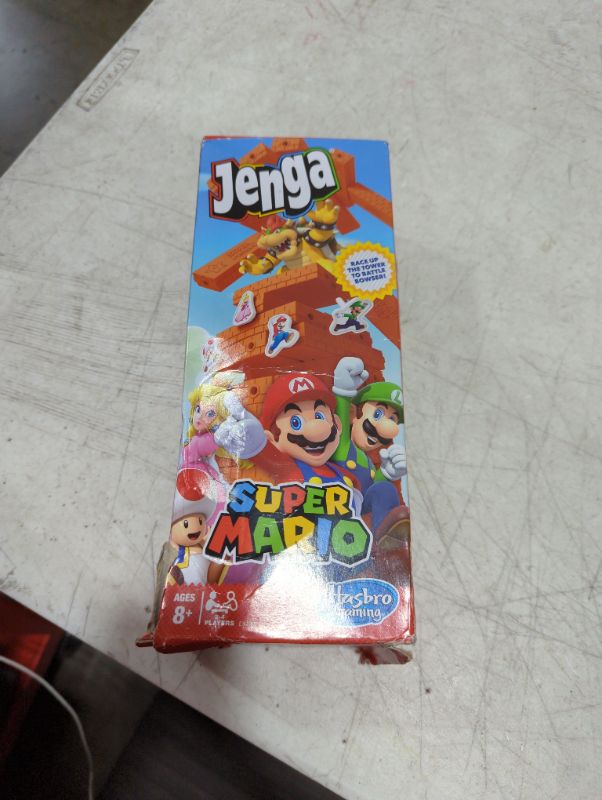 Photo 2 of Jenga: Super Mario Edition Game, Block Stacking Tower Game for Super Mario Fans, Ages 8 and Up (Amazon Exclusive)
