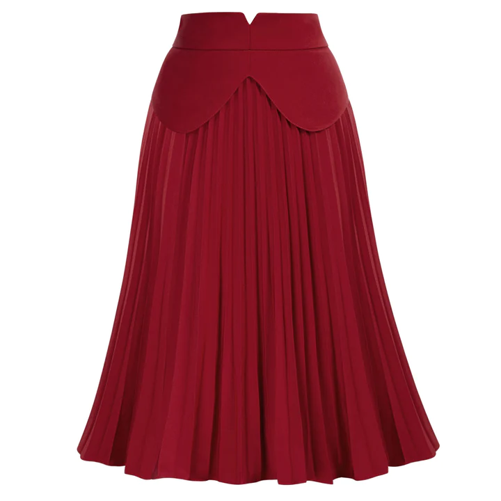 Photo 1 of BellePoque Sweetheart Neck Button Placket Blouse+Pleated Skirt SIZE XXL 