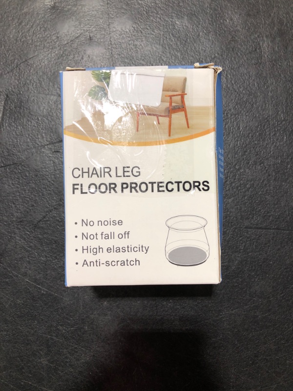 Photo 3 of 20Pcs Chair Leg Protectors for Hardwood Floors, Silicone Felt Furniture Leg Cover Pad for Protecting Floors from Scratches and Noise, Smooth Moving for Chair Feet