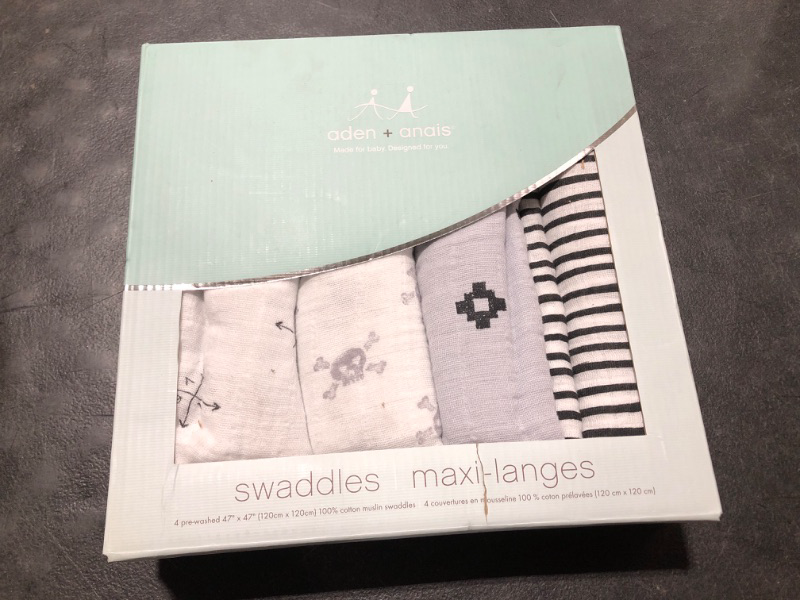 Photo 2 of aden + anais Swaddle Blanket, Boutique Muslin Blankets for Girls & Boys, Baby Receiving Swaddles, Ideal Newborn & Infant Swaddling Set, Perfect Shower Gifts, 4 Pack, Love Struck