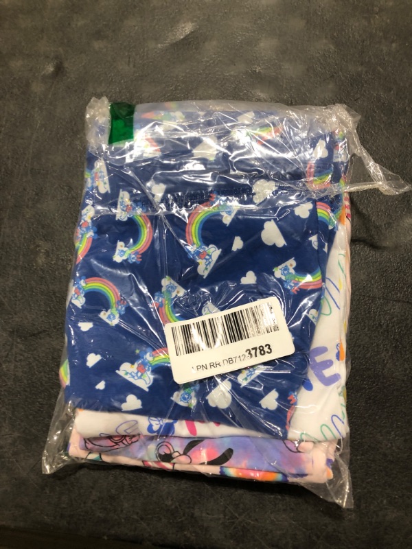 Photo 2 of Amazon Essentials Girls and Toddlers' Bike Shorts (Previously Spotted Zebra), Multipacks 5 Blue/Navy/Grey, Space/Monsters X-Large