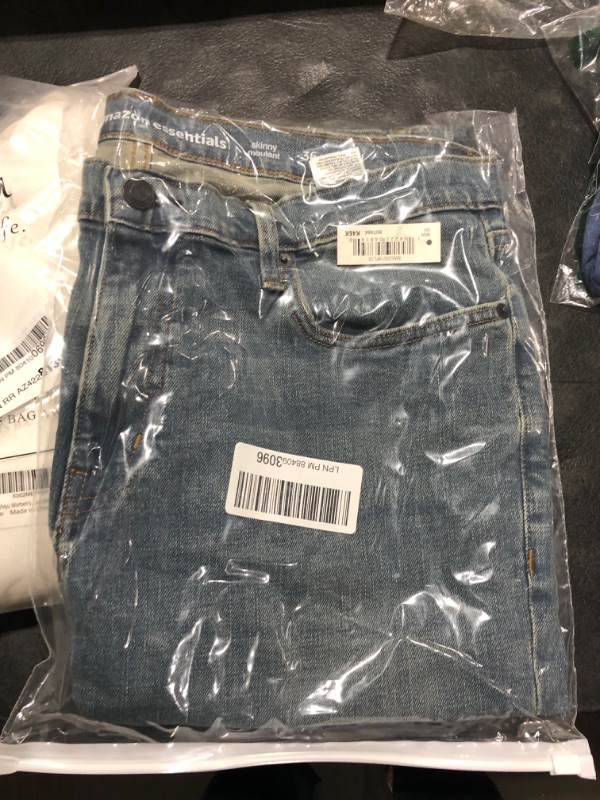 Photo 1 of Amazon Essentials Men's Skinny-Fit Stretch Jean, Light Blue Vintage, 36W X 30L
