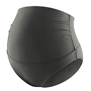Photo 1 of Bhome Maternity Bikini Bottoms Over Belly Bathing Suit Bottom Ruched Tankini Briefs Grey M (B0869JHW7M)
