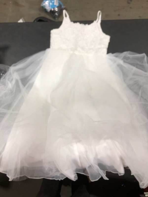 Photo 2 of BACKLESS WEDDING FLOWER GIRL DRESS 8-9 YEARS