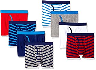 Photo 1 of Amazon Essentials Big Boys' 8-Pack Boxer Brief, Stripes, L (10) (B07BKVGLZQ)
