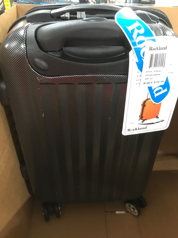 Photo 2 of Rockland Melbourne Hardside Spinner Carry-On, Carbon