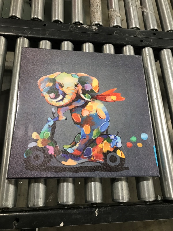Photo 1 of 16 x 16 elephant painting