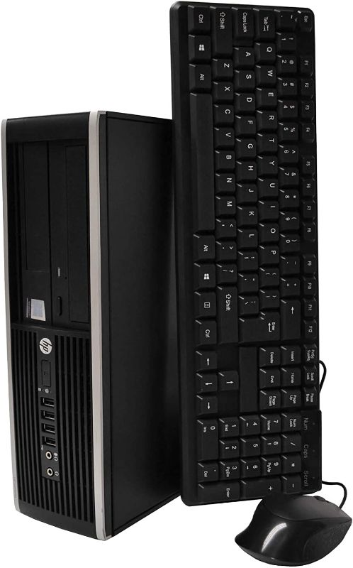 Photo 1 of HP Elite Desktop PC Computer Intel Core i5 3.1-GHz, 8 gb Ram, 1 TB Hard Drive, DVDRW, 19 Inch LCD Monitor, Keyboard, Mouse, Wireless WiFi, Windows 10 (Renewed)
