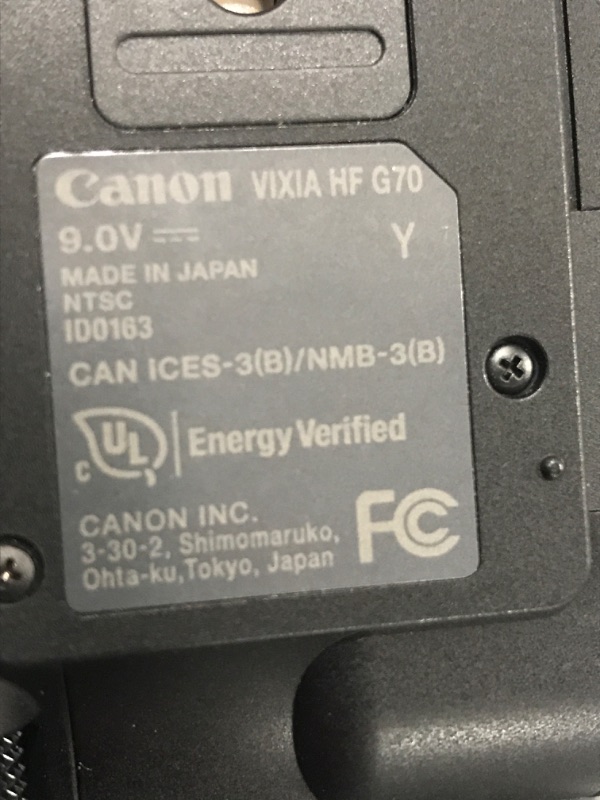 Photo 6 of Canon VIXIA HF G70 Camcorder 1/2.3” 4K UHD CMOS Sensor 20x Optical Zoom, 800x Digital Zoom, Image Stabilization, HDMI, USB Live Streaming, Time Stamp On-Screen Display Recording