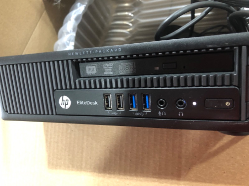 Photo 2 of HP EliteDesk 800 G1 USFF Desktop PC - Intel Core i5-4570S 2.9GHz 8GB 500GB HDD DVDRW Windows 10 Professional (Renewed)