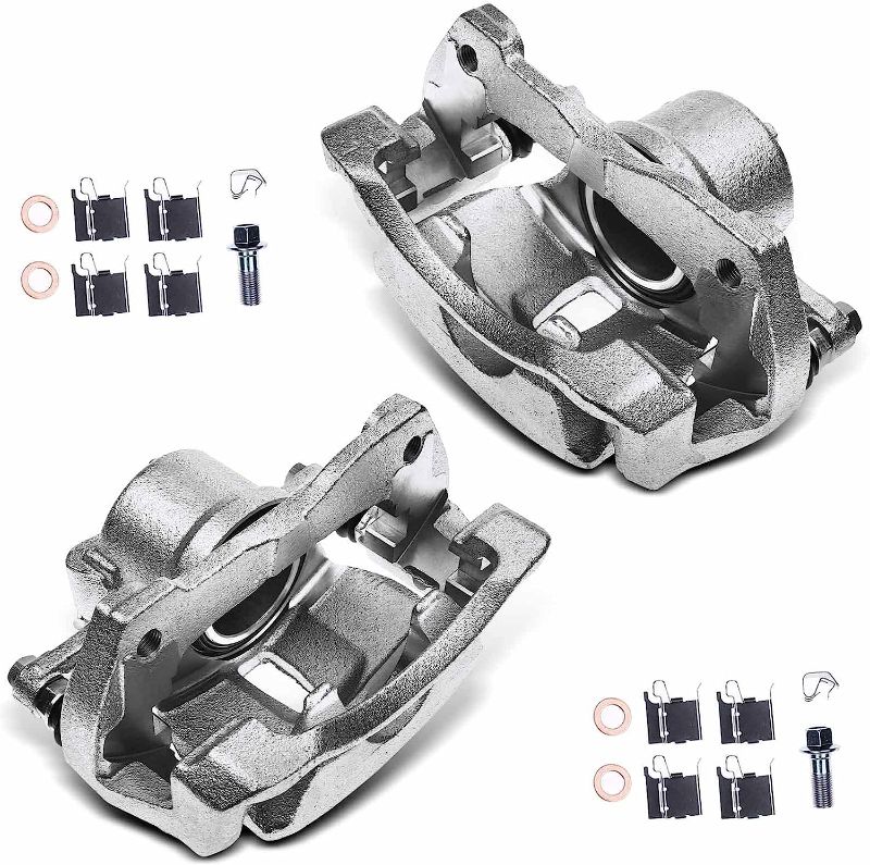 Photo 1 of A-Premium Disc Brake Caliper Assembly with Bracket Compatible with Select Pontiac, Scion and Toyota Models - Vibe 2009-2010, xD 2008-2014, Corolla 2009-2019, Matrix - Front Driver and Passenger Side
