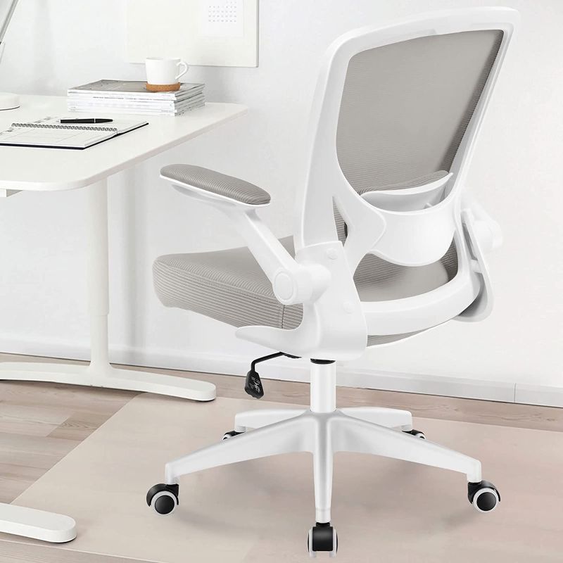 Photo 1 of KERDOM Ergonomic Office Chair, Breathable Mesh Desk Chair, Lumbar Support Computer Chair with Wheels and Flip-up Arms, Swivel Task Chair, Adjustable Height Home Gaming Chair 