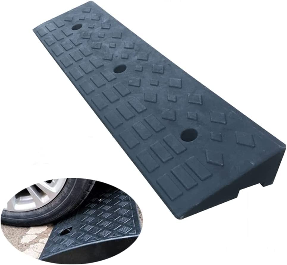 Photo 3 of 3.9" Rise Rubber Curb Ramps Heavy Duty Driveway Curb Ramp 10 Ton Car Slope Ramp