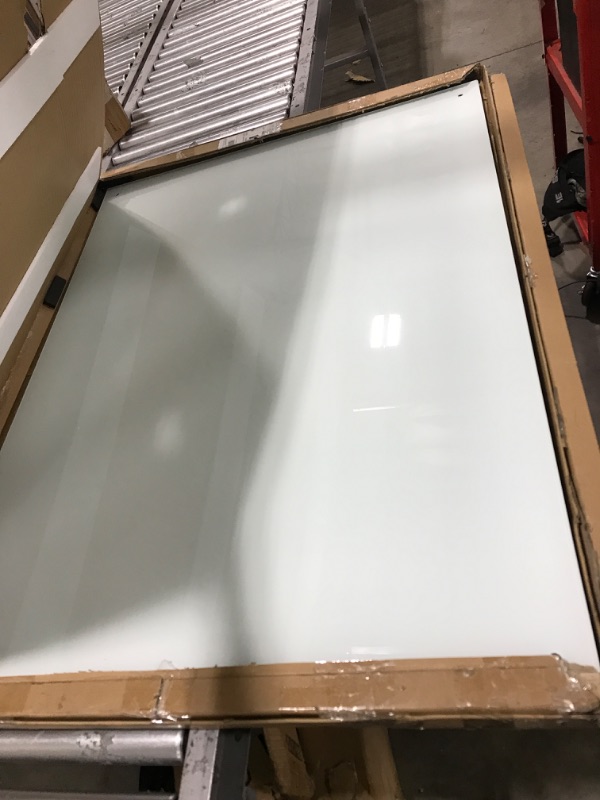 Photo 2 of R&G Magnetic Glass Dry Erase Board 4x3 Glass Whiteboard Frameless Glass Dry Erase Board for Wall with Eraser Marker (48" x 36")
