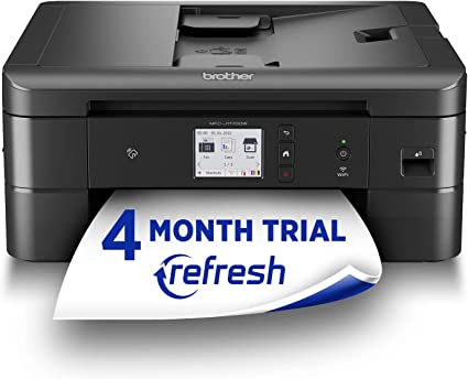 Photo 1 of Brother MFC-J1170DW Wireless Color Inkjet All-in-One Printer with Mobile Device Printing, NFC, Cloud Printing & Scanning, Refresh Subscription and Amazon Dash Replenishment Ready
