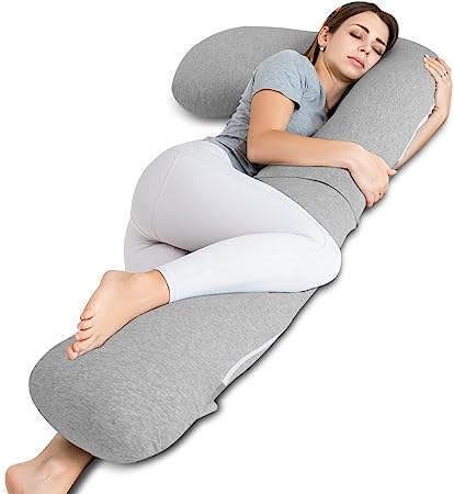 Photo 1 of  Pregnancy Pillow for Sleeping,Body Pillow for Adults, Cooling Maternity Pillow for Pregant Women,L Shaped Body Pillow,Pregnancy Must Haves Pillow
