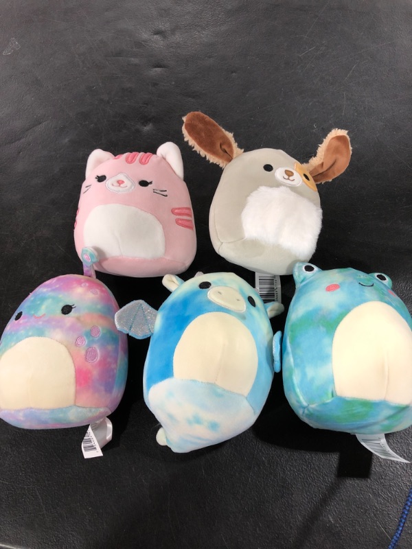 Photo 2 of Squishmallow 5" Plush Mystery Box, 5-Pack - Assorted Set of Various Styles - Official Kellytoy - Cute and Soft Squishy Stuffed Animal Toy - Great Gift for Kids