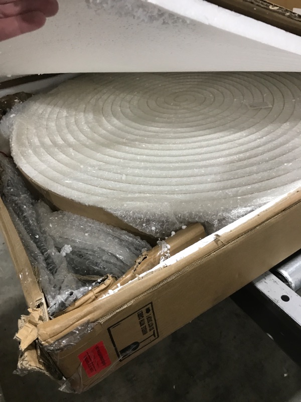 Photo 1 of RUSTOWN Farmhouse Round Coffee Table Set of 2, Cocktail Table Set, Modern Circle Natural Wood Finish Side and End Table Sets for Living Room,White