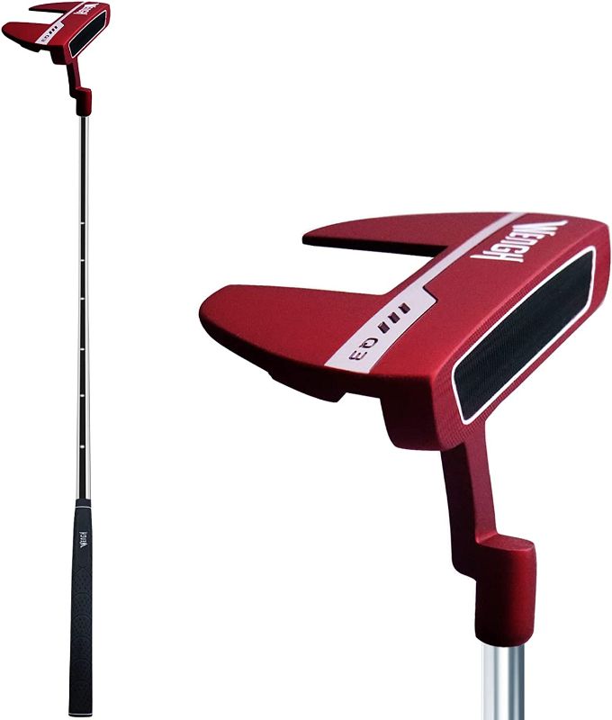 Photo 1 of WENGH Golf Putter Right Handed for Men and Women with CNC Milled Face Available Two Colors -red and black-34 inches
