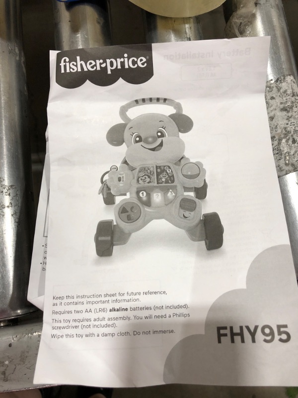 Photo 1 of Fisher-Price Laugh & Learn Baby Walker and Musical Learning Toy with Smart Stages Educational Content, Learn with Sis? Sis Walker