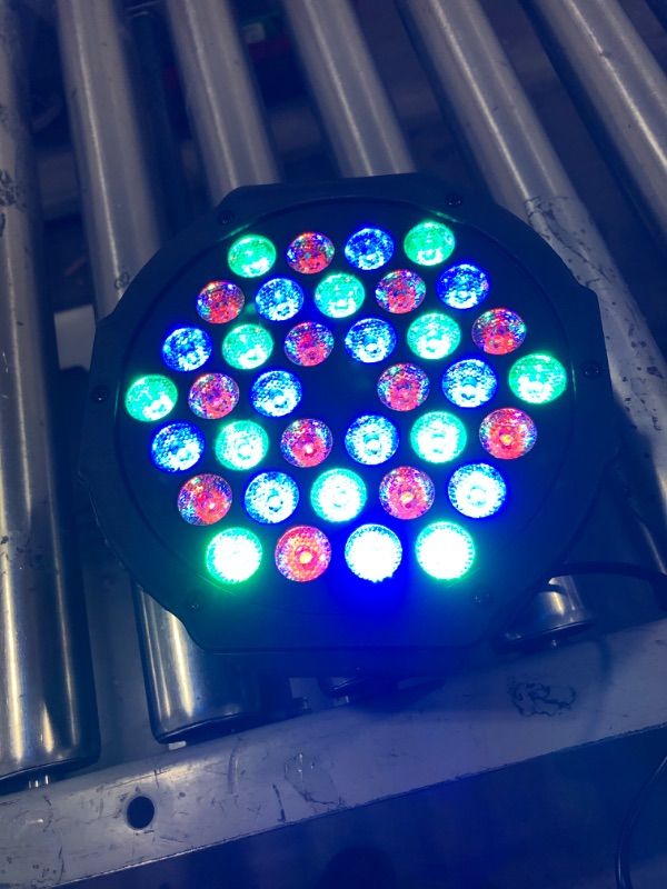 Photo 2 of LUNSY Dj Light, 36 LED Par Light Stage Light with Sound Activated Remote Control & DMX Control, Stage Lighting Uplight for Wedding Club Music Show Christmas Holiday Party Lighting 