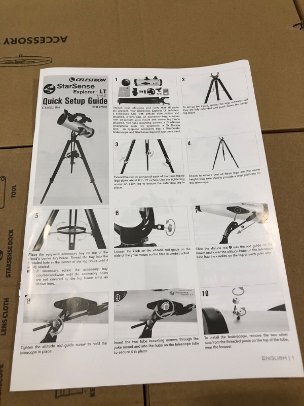 Photo 2 of Celestron – StarSense Explorer LT 114AZ Smartphone App-Enabled Telescope – Works with StarSense App to Help You Find Stars, Planets & More – 114mm Newtonian Reflector – iPhone/Android Compatible