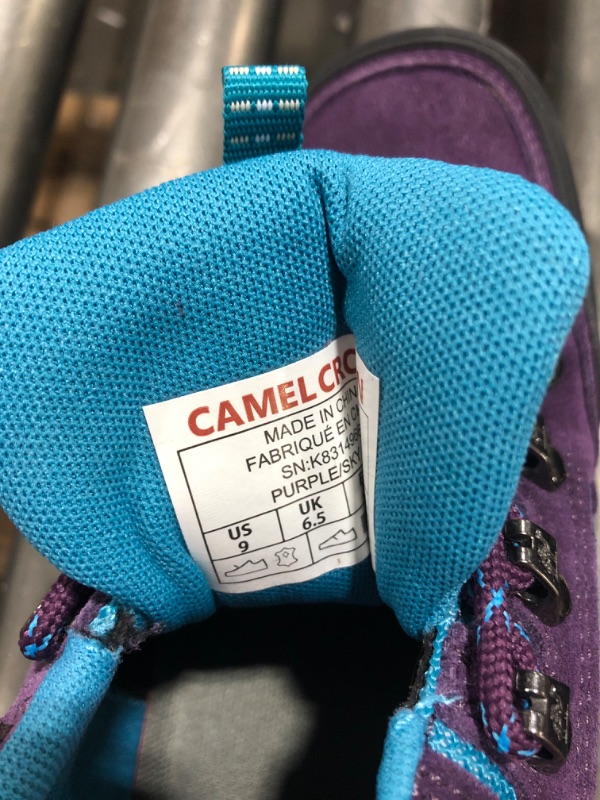 Photo 2 of Camel crown purple/teal hiking shoes size 9