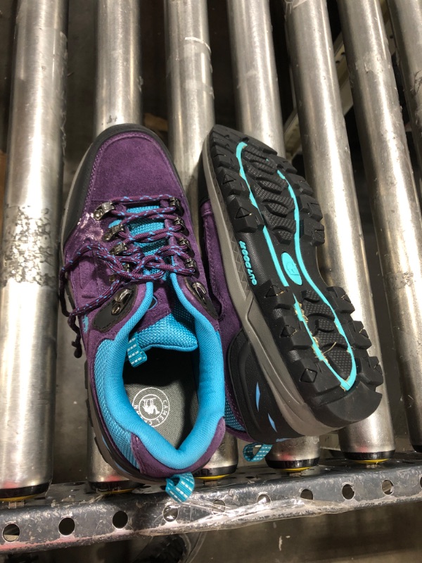 Photo 1 of Camel crown purple/teal hiking shoes size 9