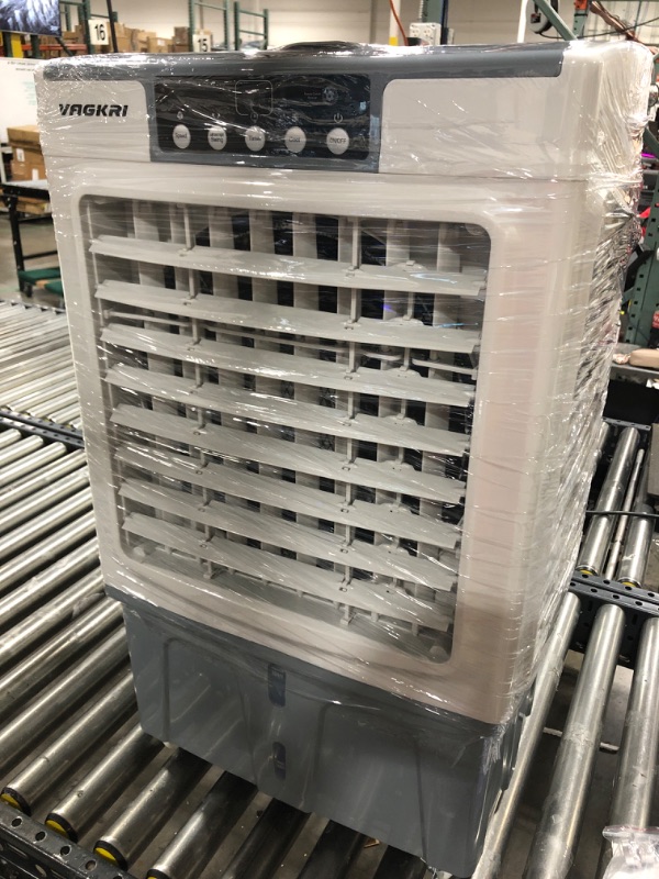 Photo 2 of 
Evaporative Cooler, VAGKRI 2100CFM Air Cooler, 120°Oscillation Swamp Cooler with Remote Control, 24H Timer, 3 Wind Speeds for Outdoor Indoor Use,8 Gallon
